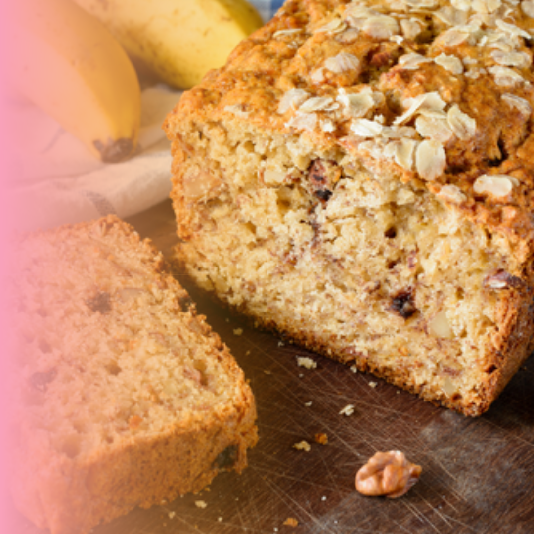 Bizcocho de Avena y Plátano