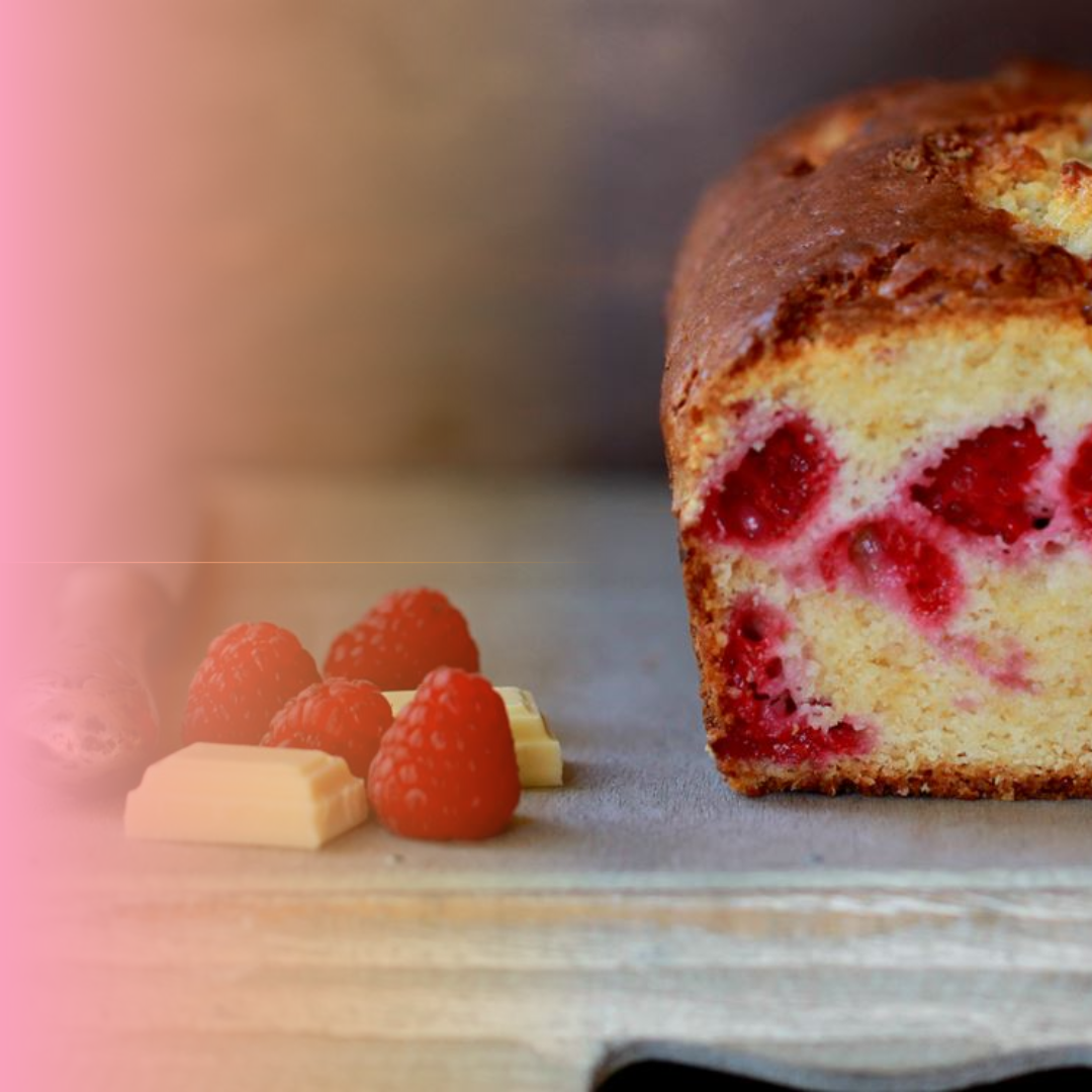 Queque fácil de Frambuesas