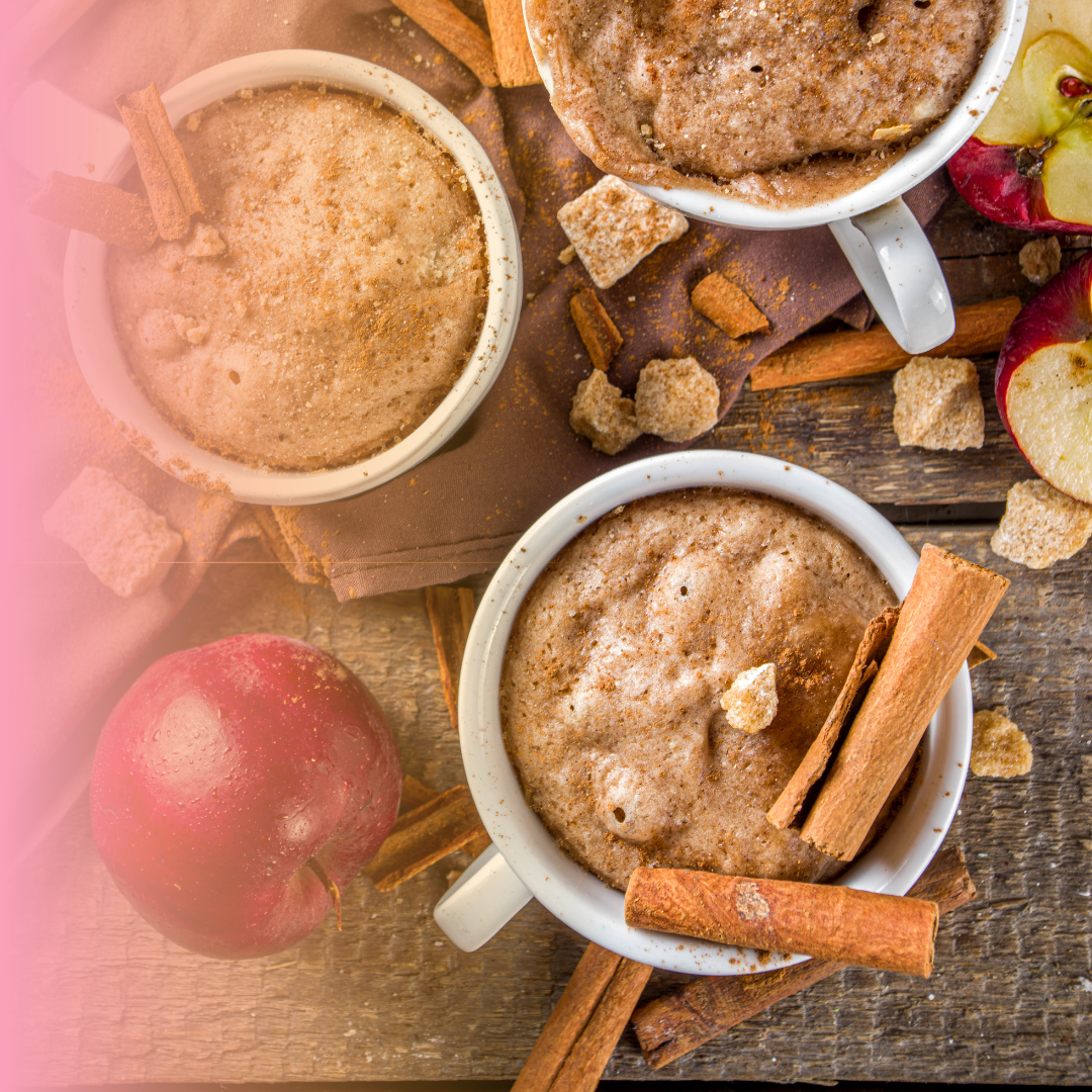 Mugcake de Kuchen de Manzana